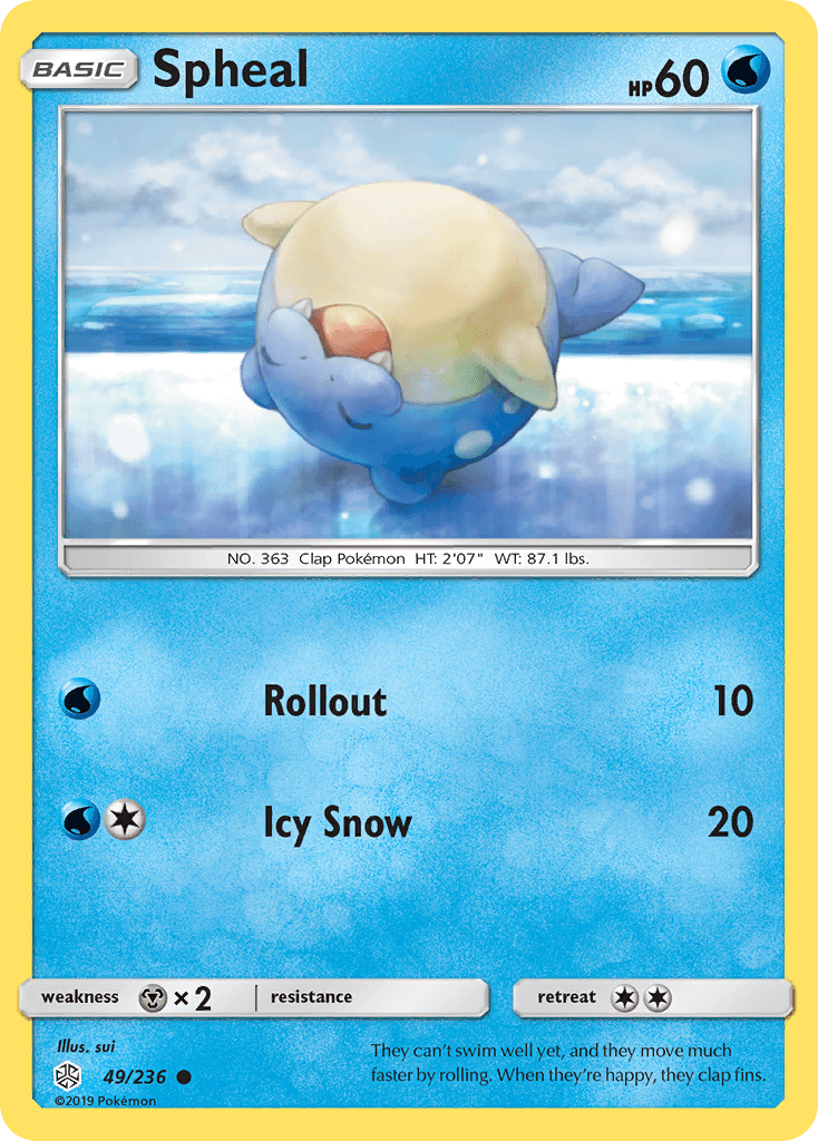 Spheal (49/236) [Sun & Moon: Cosmic Eclipse] - POKÉ JEUX