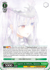 Spirit in White, Queen (DAL/WE33-E026 RR) (Parallel Foil) [Date A Bullet] - POKÉ JEUX