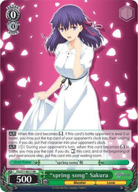 "spring song" Sakura (FS/S77-E017 RR) [Fate/Stay Night [Heaven's Feel] Vol.2] - POKÉ JEUX