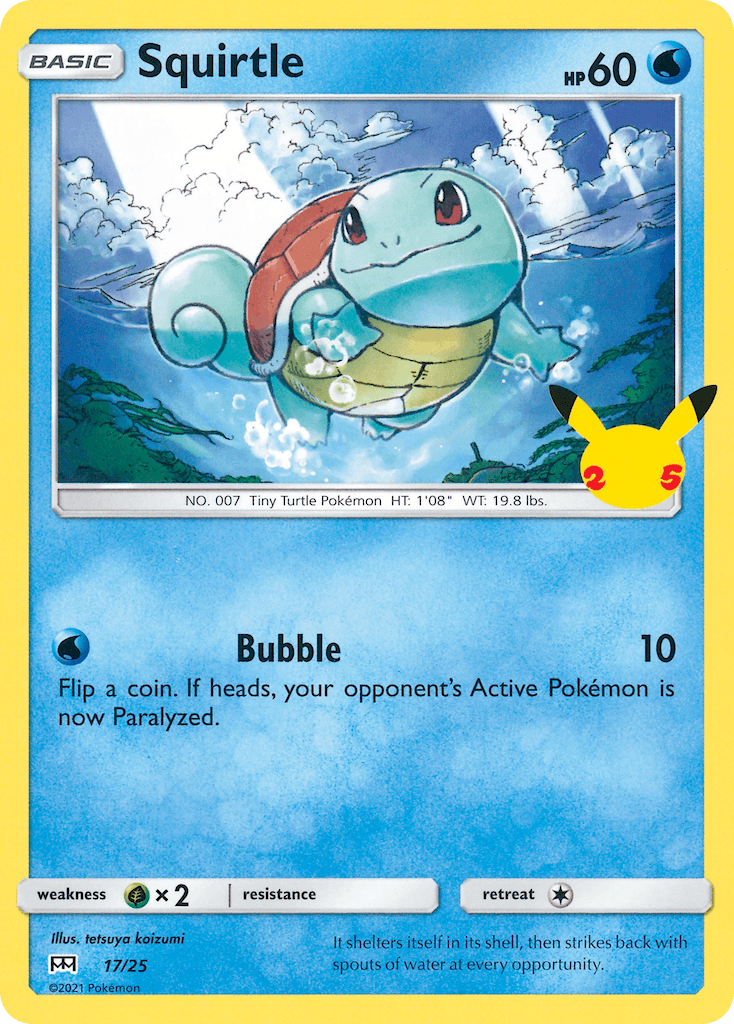 Squirtle (17/25) [McDonald's 25th Anniversary] - POKÉ JEUX