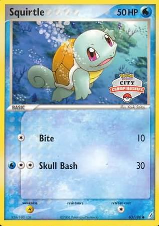 Squirtle (63/100) (City Championship Promo) [EX: Crystal Guardians] - POKÉ JEUX