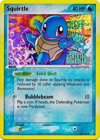 Squirtle (64/100) (Stamped) [EX: Crystal Guardians] - POKÉ JEUX