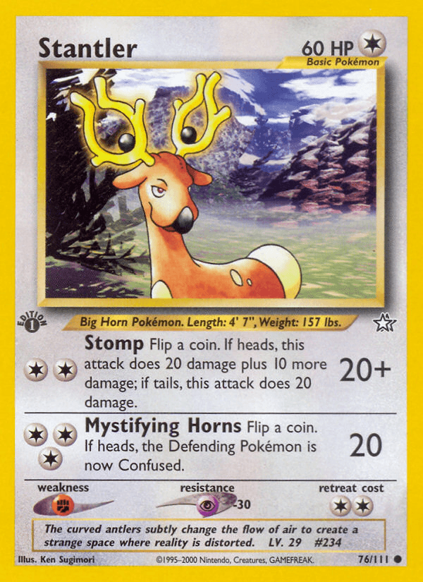 Stantler (76/111) [Neo Genesis 1st Edition] - POKÉ JEUX