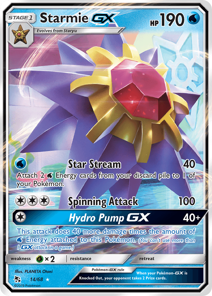 Starmie GX (14/68) [Sun & Moon: Hidden Fates] - POKÉ JEUX