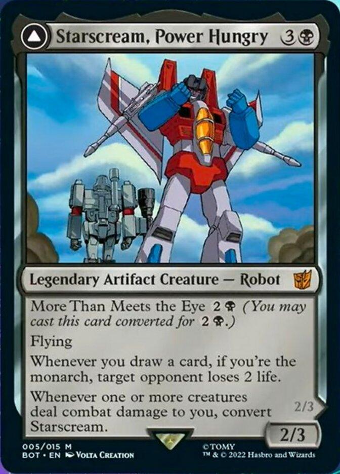 Starscream, Power Hungry // Starscream, Seeker Leader [Transformers] - POKÉ JEUX