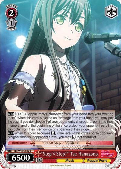 "StepxStep!" Tae Hanazono (BD/WE35-E22 C) (Parallel Foil) [Poppin'Party x Roselia] - POKÉ JEUX