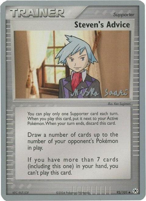 Steven's Advice (92/101) (Suns & Moons - Miska Saari) [World Championships 2006] - POKÉ JEUX