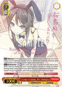 Strange Incidents, Mai Sakurajima (Foil) [Rascal Does Not Dream of a Dreaming Girl] - POKÉ JEUX