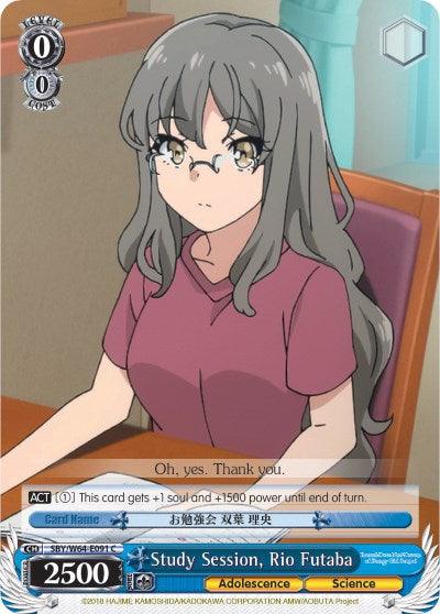 Study Session, Rio Futaba (SBY/W64-E091 C) [Rascal Does Not Dream of Bunny Girl Senpai] - POKÉ JEUX