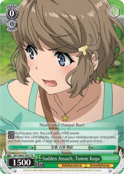 Sudden Assault, Tomoe Koga (SBY/W64-TE03 TD) [Rascal Does Not Dream of Bunny Girl Senpai] - POKÉ JEUX