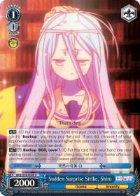 Sudden Surprise Strike, Shiro (NGL/S58-E089 U) [No Game No Life] - POKÉ JEUX