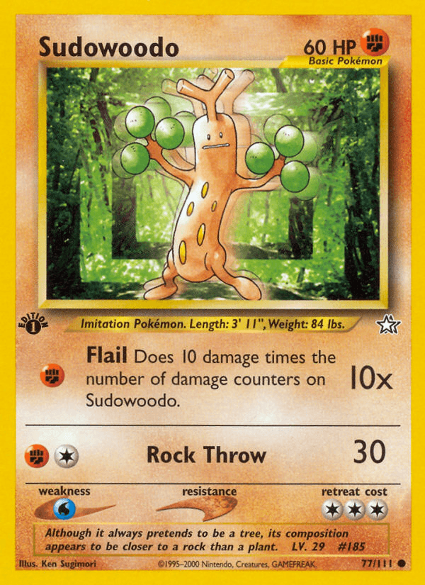 Sudowoodo (77/111) [Neo Genesis 1st Edition] - POKÉ JEUX