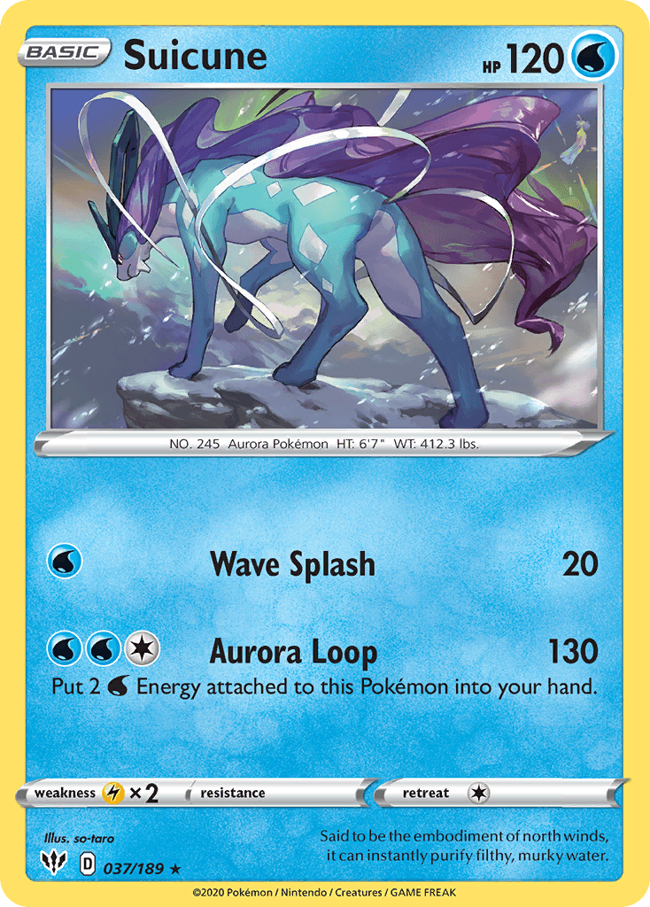 Suicune (037/189) [Sword & Shield: Darkness Ablaze] - POKÉ JEUX