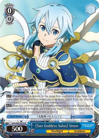 Sun Goddess Solus Sinon (SAO/S80-E079 R) [Sword Art Online -Alicization- Vol.2] - POKÉ JEUX