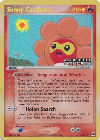 Sunny Castform (31/113) (Stamped) [EX: Delta Species] - POKÉ JEUX