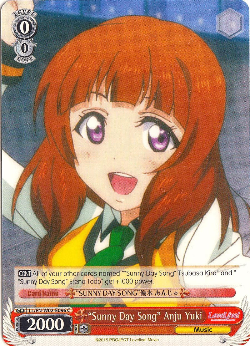 "Sunny Day Song" Anju Yuki (LL/EN-W02-E096 C) [Love Live! DX Vol.2] - POKÉ JEUX