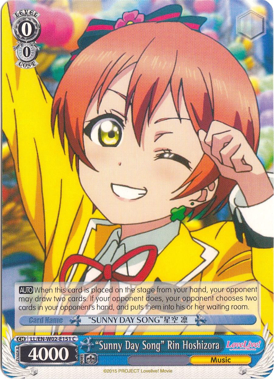 "Sunny Day Song" Rin Hoshizora (LL/EN-W02-E151 C) [Love Live! DX Vol.2] - POKÉ JEUX