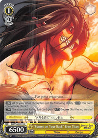 "Sunset on Your Back" Eren Titan (AOT/S50-E019 C) [Attack on Titan Vol. 2] - POKÉ JEUX