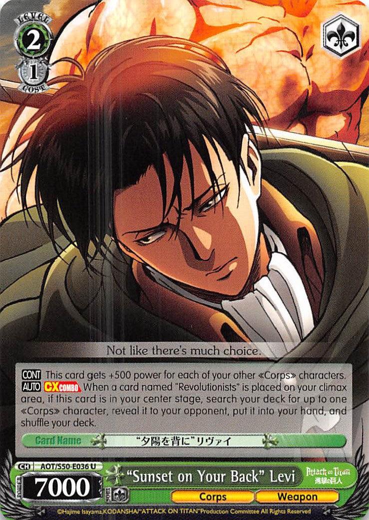 "Sunset on Your Back" Levi (AOT/S50-E036 U) [Attack on Titan Vol. 2] - POKÉ JEUX