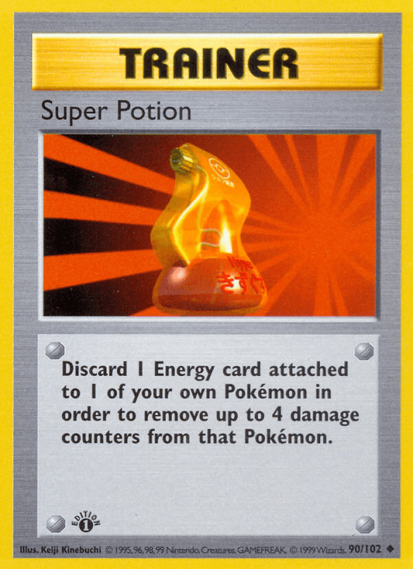 Super Potion (90/102) (Shadowless) [Base Set 1st Edition] - POKÉ JEUX