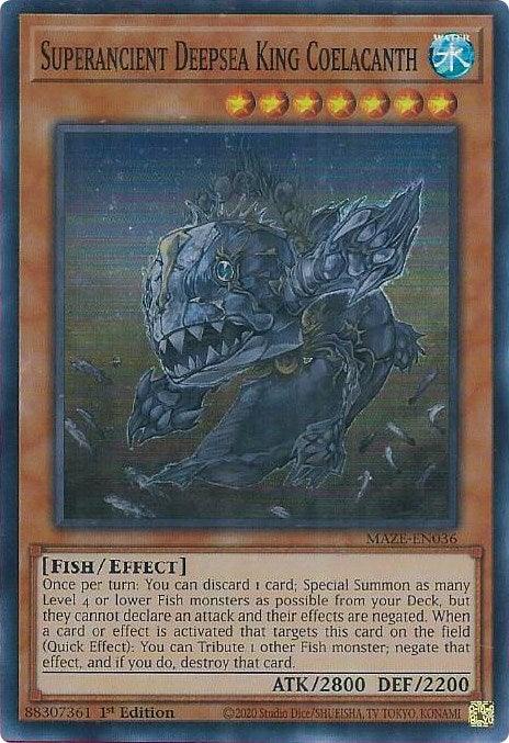 Superancient Deepsea King Coelacanth [MAZE-EN036] Super Rare - POKÉ JEUX