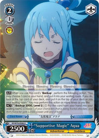 "Supportive Magic" Aqua (KS/W76-E086 U) [KonoSuba The Movie: Legend of Crimson] - POKÉ JEUX