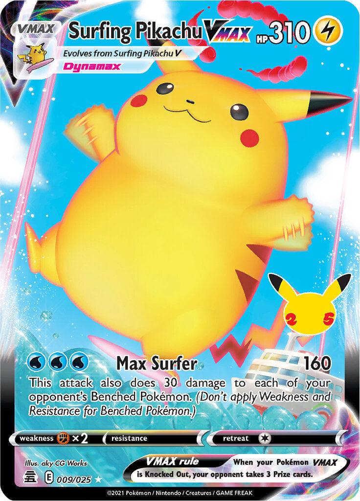 Surfing Pikachu VMAX (009/025) [Celebrations: 25th Anniversary] - POKÉ JEUX