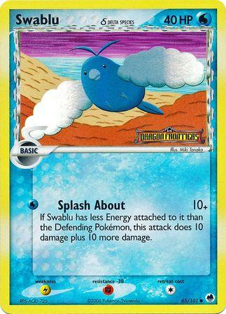 Swablu (65/101) (Delta Species) (Stamped) [EX: Dragon Frontiers] - POKÉ JEUX