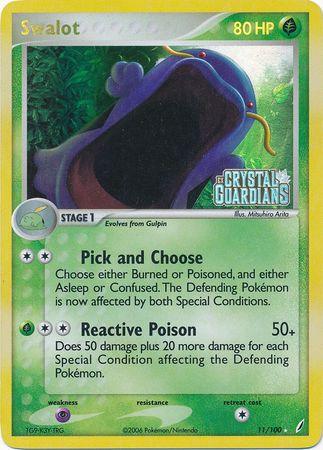 Swalot (11/100) (Stamped) [EX: Crystal Guardians] - POKÉ JEUX