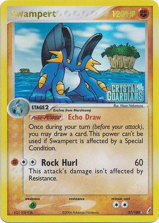 Swampert (27/100) (Stamped) [EX: Crystal Guardians] - POKÉ JEUX