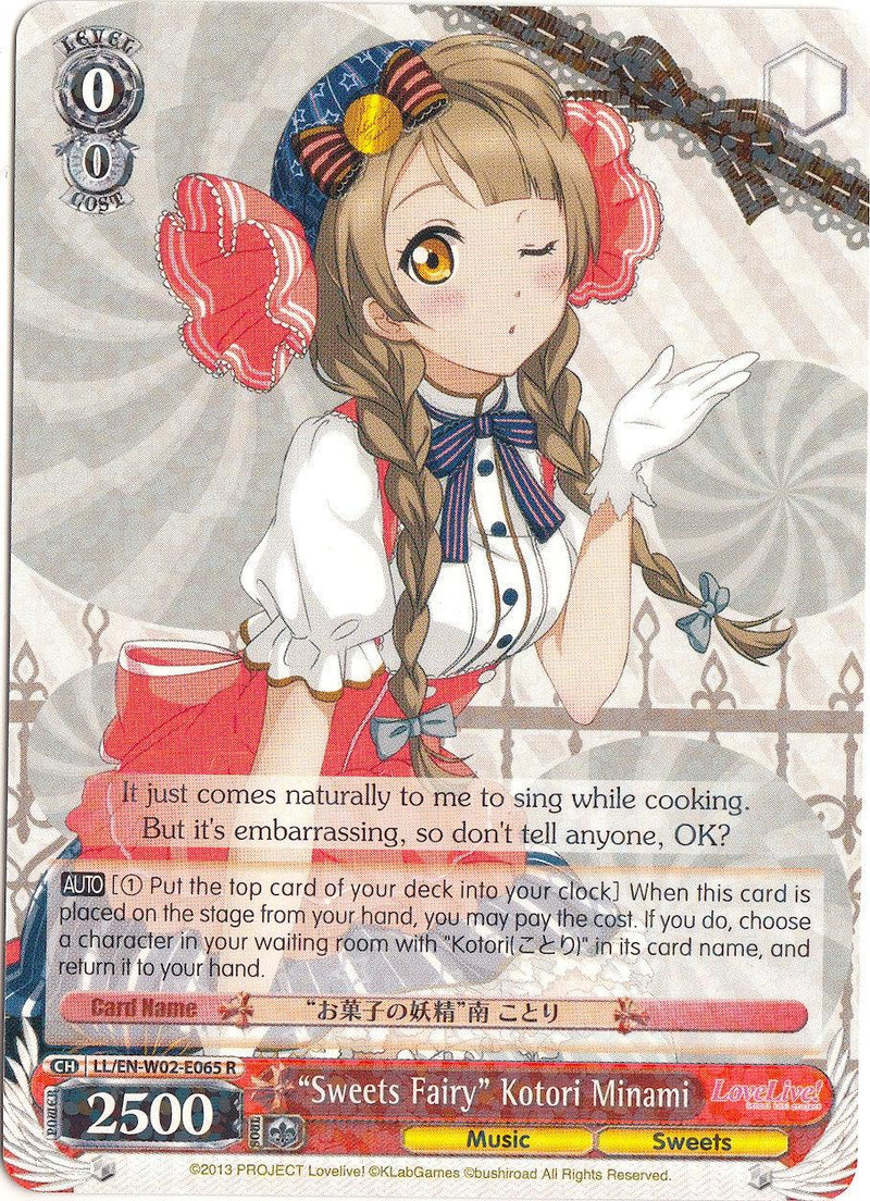 "Sweets Fairy" Kotori Minami (LL/EN-W02-E065 R) [Love Live! DX Vol.2] - POKÉ JEUX