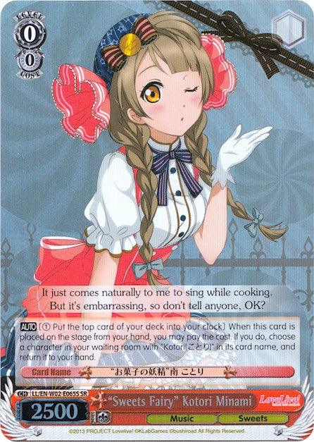 "Sweets Fairy" Kotori Minami (LL/EN-W02-E065S SR) [Love Live! DX Vol.2] - POKÉ JEUX