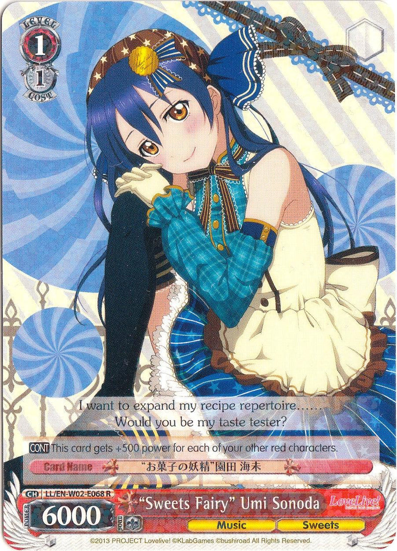 "Sweets Fairy" Umi Sonoda (LL/EN-W02-E068 R) [Love Live! DX Vol.2] - POKÉ JEUX