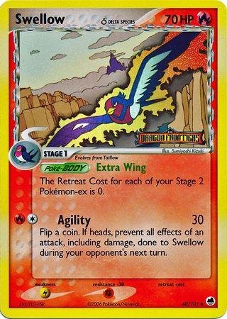 Swellow (40/101) (Delta Species) (Stamped) [EX: Dragon Frontiers] - POKÉ JEUX