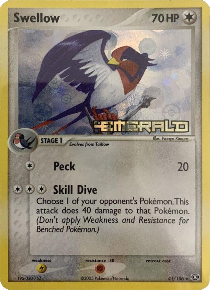 Swellow (41/106) (Stamped) [EX: Emerald] - POKÉ JEUX