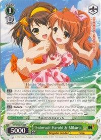 Swimsuit Haruhi & Mikuru (SY/W08-E032 R) [The Melancholy of Haruhi Suzumiya] - POKÉ JEUX