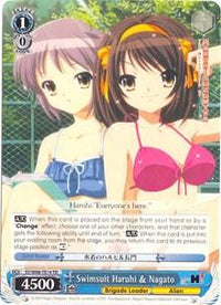 Swimsuit Haruhi & Nagato (SY/W08-TE14 TD) [The Melancholy of Haruhi Suzumiya] - POKÉ JEUX