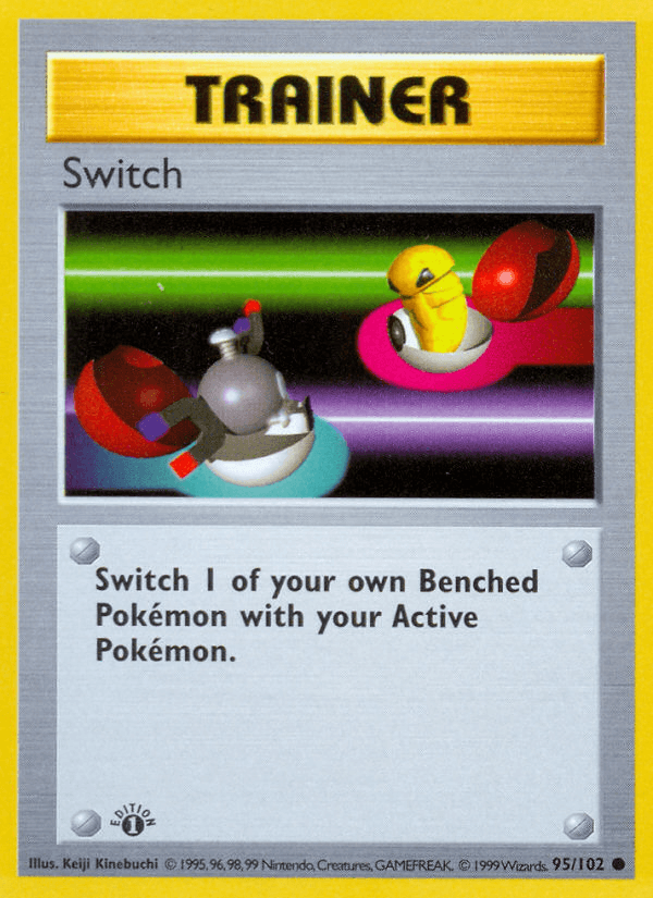 Switch (95/102) (Shadowless) [Base Set 1st Edition] - POKÉ JEUX