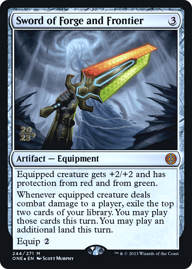 Sword of Forge and Frontier [Phyrexia: All Will Be One Prerelease Promos] - POKÉ JEUX