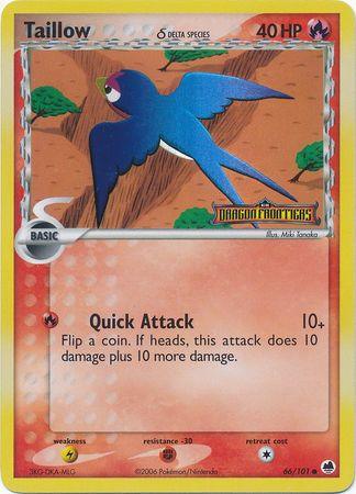 Taillow (66/101) (Delta Species) (Stamped) [EX: Dragon Frontiers] - POKÉ JEUX