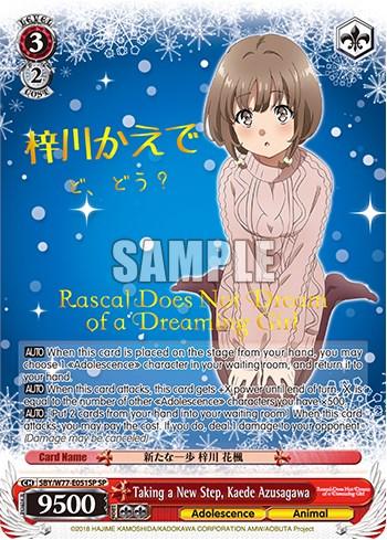 Taking a New Step, Kaede Azusagawa (Foil) [Rascal Does Not Dream of a Dreaming Girl] - POKÉ JEUX