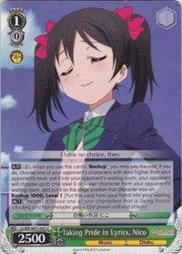 Taking Pride in Lyrics, Nico (LL/EN-W01-062 U) [Love Live! DX] - POKÉ JEUX