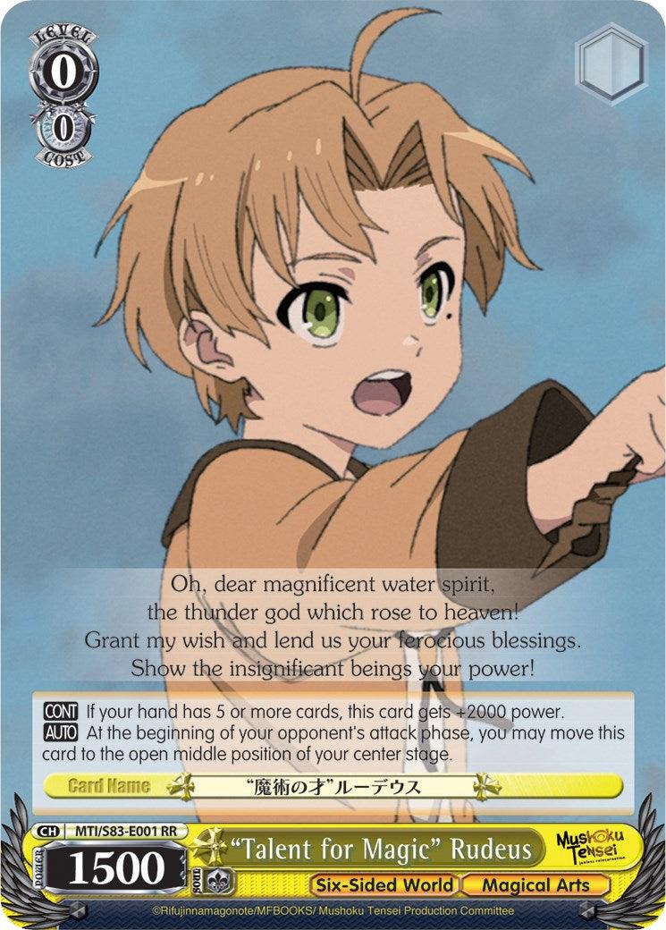 "Talent for Magic" Rudeus (MTI/S83-E001 RR) [Mushoku Tensei: Jobless Reincarnation] - POKÉ JEUX