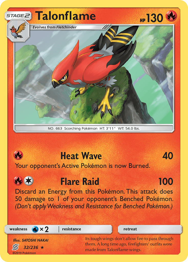 Talonflame (32/236) [Sun & Moon: Unified Minds] - POKÉ JEUX