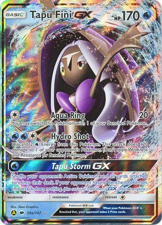 Tapu Fini GX (39/147) (Alternate card) (Jumbo Card) [Sun & Moon: Burning Shadows] - POKÉ JEUX