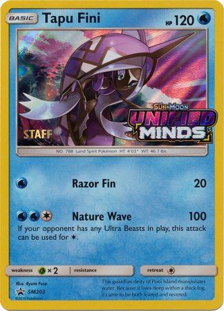 Tapu Fini (SM203) (Staff Prerelease Promo) [Sun & Moon: Black Star Promos] - POKÉ JEUX