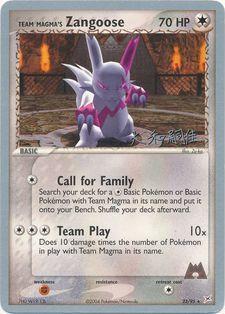 Team Magma's Zangoose (23/95) (Magma Spirit - Tsuguyoshi Yamato) [World Championships 2004] - POKÉ JEUX