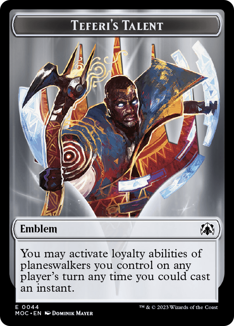 Teferi's Talent Emblem [March of the Machine Commander Tokens] - POKÉ JEUX