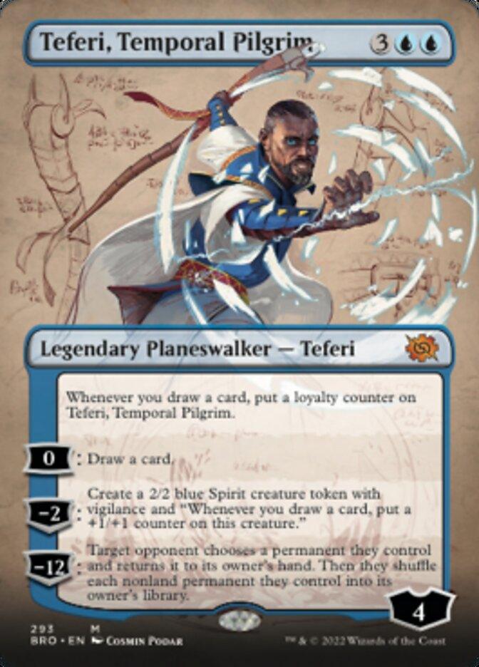 Teferi, Temporal Pilgrim (Borderless Alternate Art) [The Brothers' War] - POKÉ JEUX