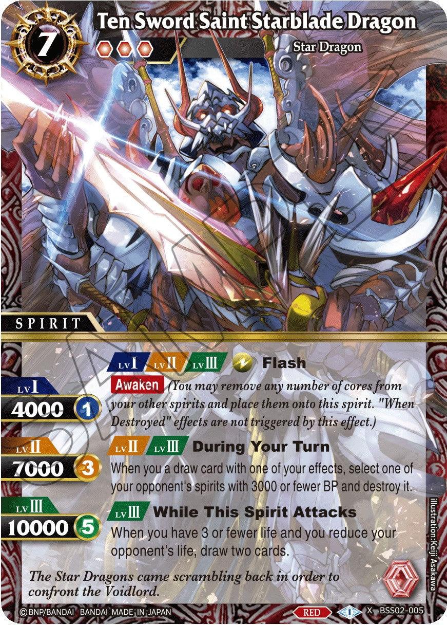 Ten Sword Saint Starblade Dragon (BSS02-005) [False Gods] - POKÉ JEUX